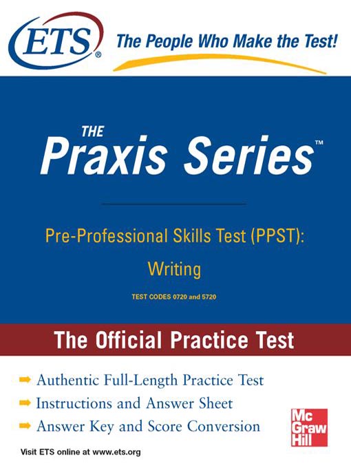 Cover image for Pre-Professional Skills Test (PPST)